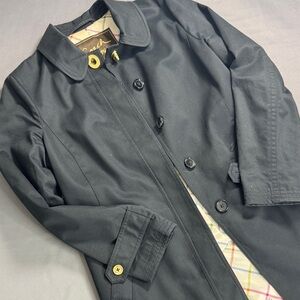 Coach Black Turnlock Trench Coat Size M